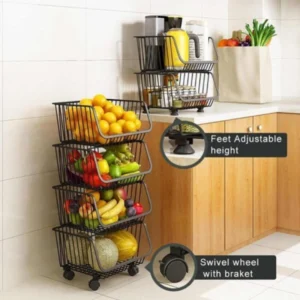 Multipurpose 4-tier vegetable rack