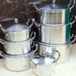 cooking pot set with lids