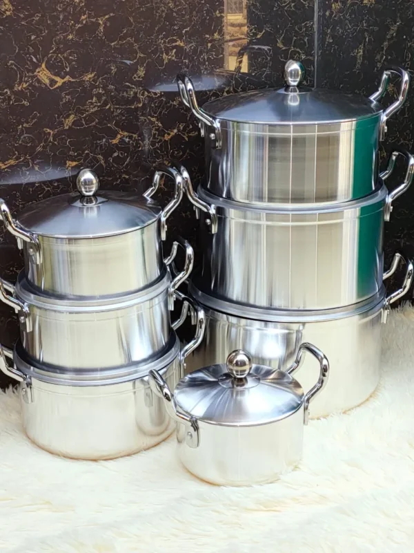 cooking pot set with lids