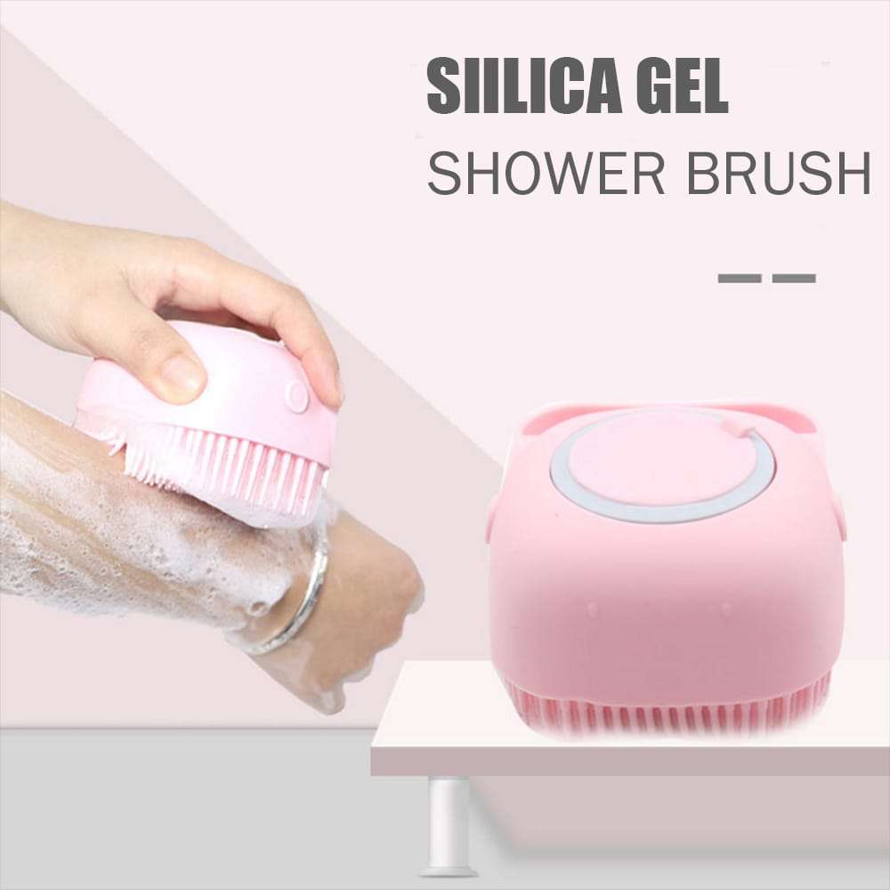 Shower silicon brush square shape