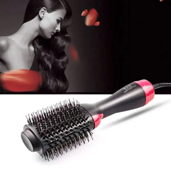 Electric hair straightener brush