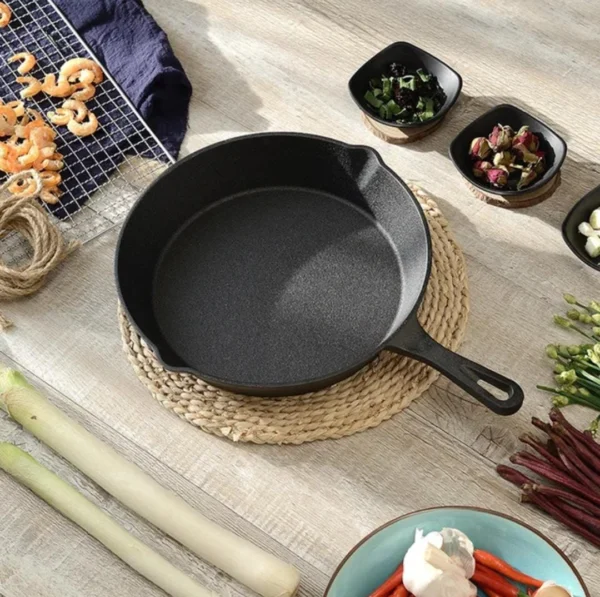 Extra large cast iron skillet