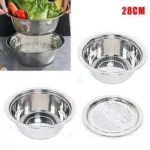 Multifunctional kitchen basins with filter and grater