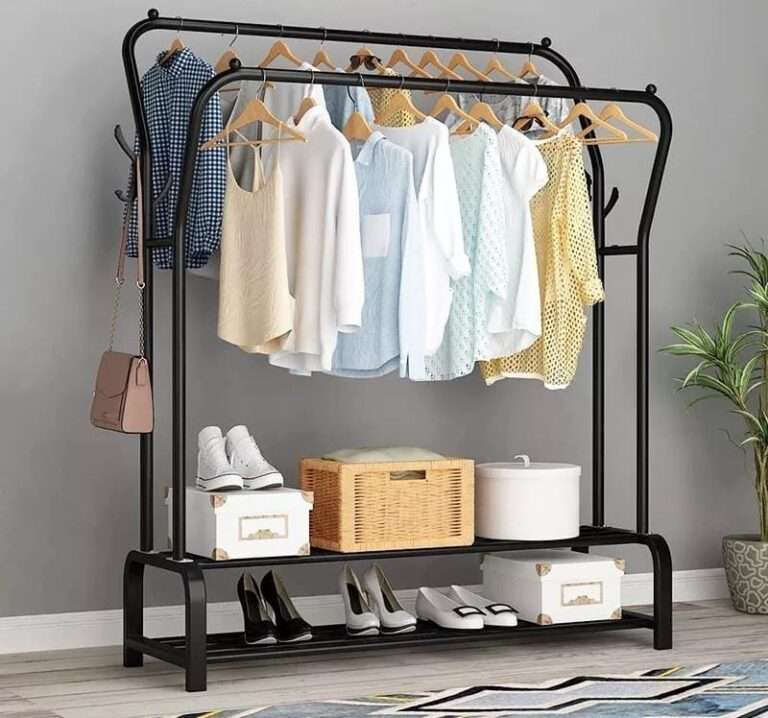 Double Clothes Rack