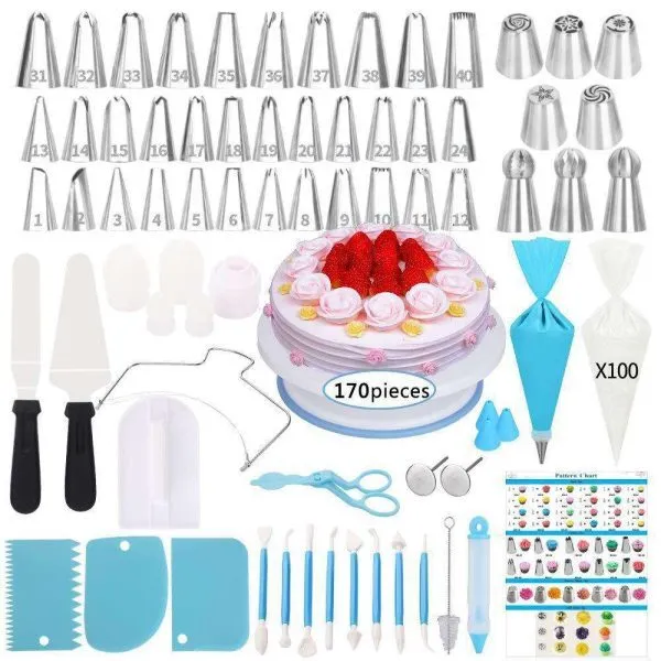 170 Piece Cake Decor Set