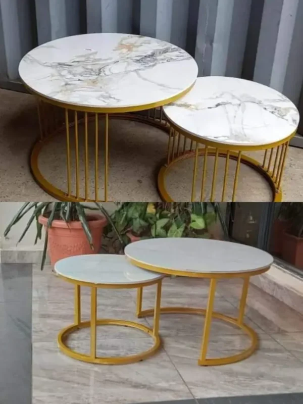 Pure marble coffee table