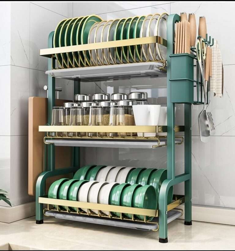 3 Tier Dish Rack With Cutlery Holder