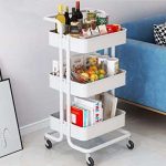 3 Tier Movable Kitchen Trolley Rack