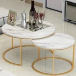 Coffee tables with gold legs