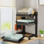 High Quality Dishrack With Drain Tray 3 3 Tier Dish Drying Rack