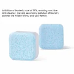 Washing machine decontamination tablets