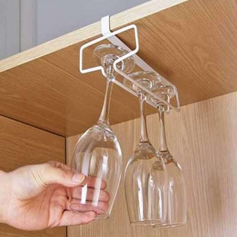 Wine glass holder .