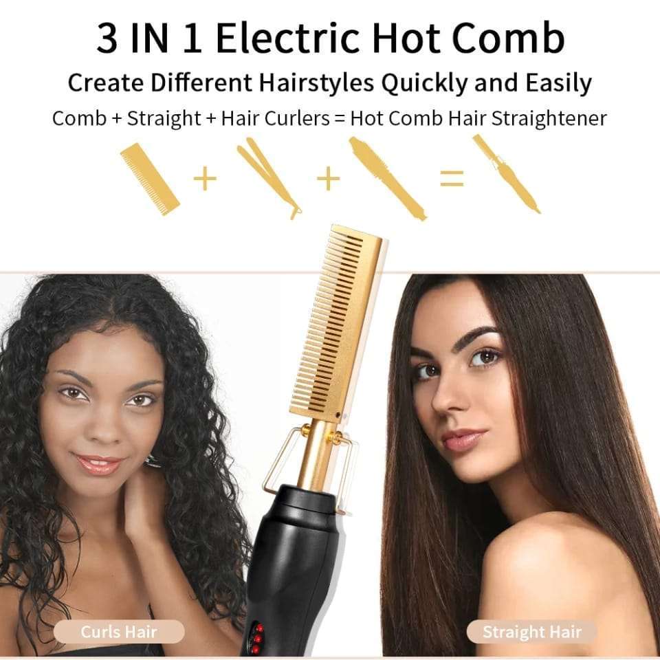 Electric hot comb