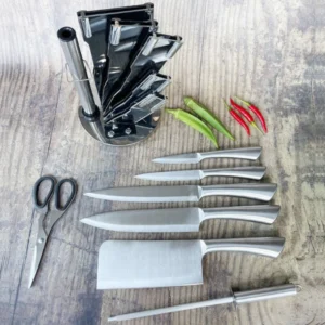 Modern chef knife set with hollow handle