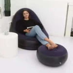 Portable lounge chair with ottoman