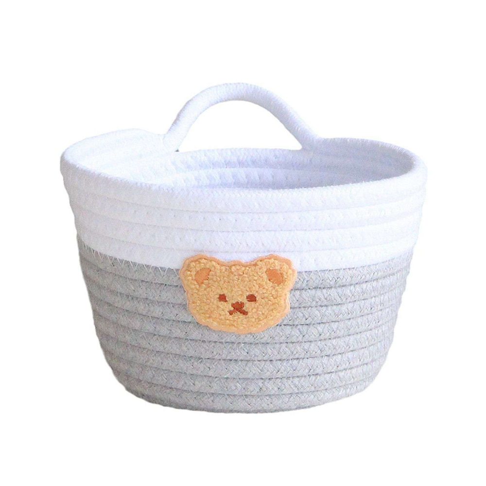 Handmade Bright - Colored Delicate Cotton Rope Sundries Basket