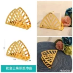 Gold metal serviette holder