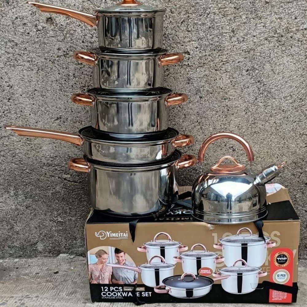12pc Cookware with Kettle-Yimeitai