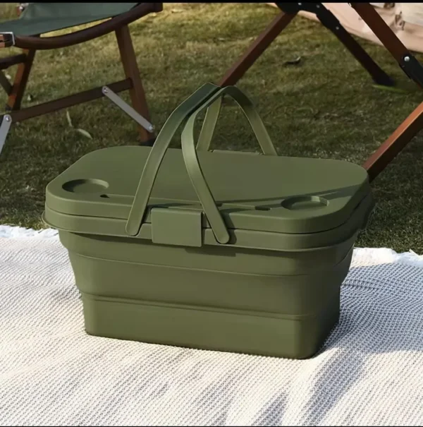 Outdoor picnic storage box