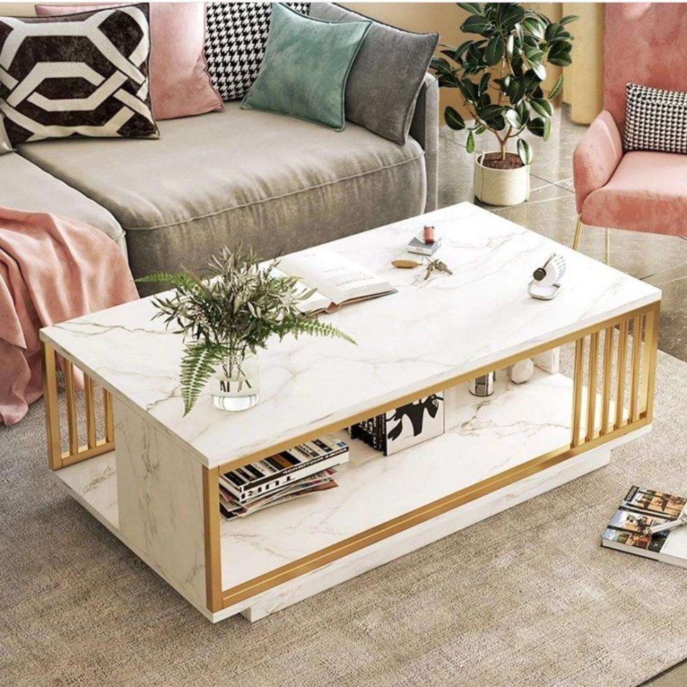 Marble Textured Coffee Table