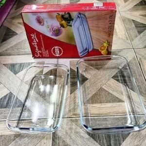 2PC Glass Bake Pans