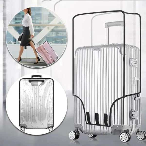 Transparent suitcase protector