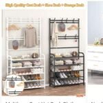 Multifunction Shoe,Hat and Cloth Hanger Rack 