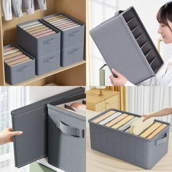 FOLDABLE CANVAS STORAGE BOX