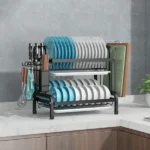 Double tier dish rack