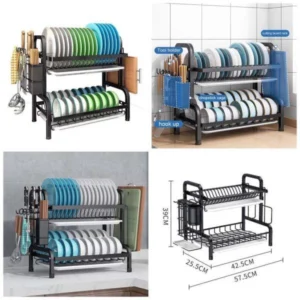 Heavy Duty 2 Tier Dish Rack