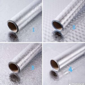 Silver Aluminum Foil / Kitchen Table Top Liner 1 Silver Aluminum Foil /Kitchen Table Top Liner