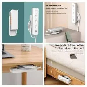 Wall-Mounted Sticker Plug Fixer