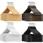 Wooden Clothes Hangers (Set of 10 Pieces) 2 Wooden Clothes Hangers