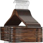 Wooden Clothes Hangers (Set of 10 Pieces) 9 Durable wooden hangers