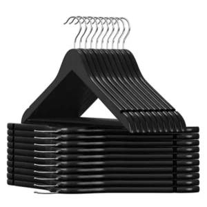 10pcs wooden hanger set