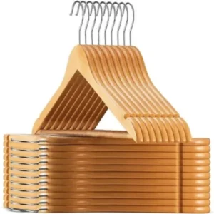 Wooden clothes hangers set