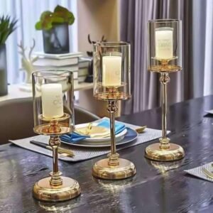 luxury glass candlestick