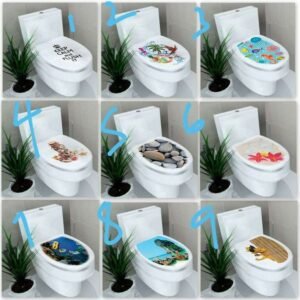 Creative 3D Toilet Seat Decals