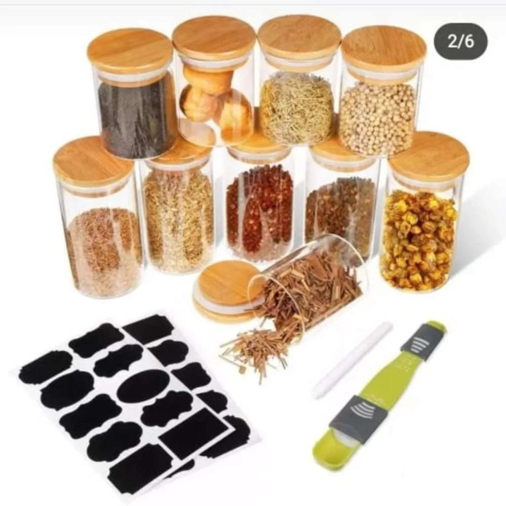 Glass Canisters 12pcs