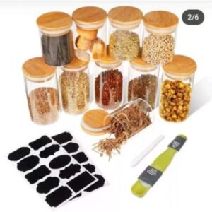 Glass Canisters 12pcs
