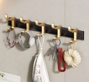 Wall Mounted Black Gold Aluminum Hanging Rack 1 Wall Mounted Black Gold Aluminum Hanging Rack