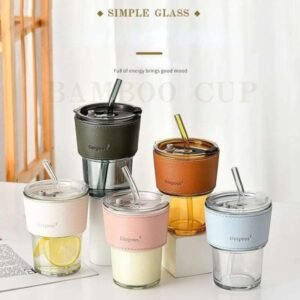 Slub Glass Smoothie Cup