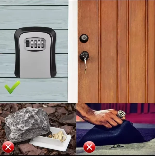 wall-mounted key safe