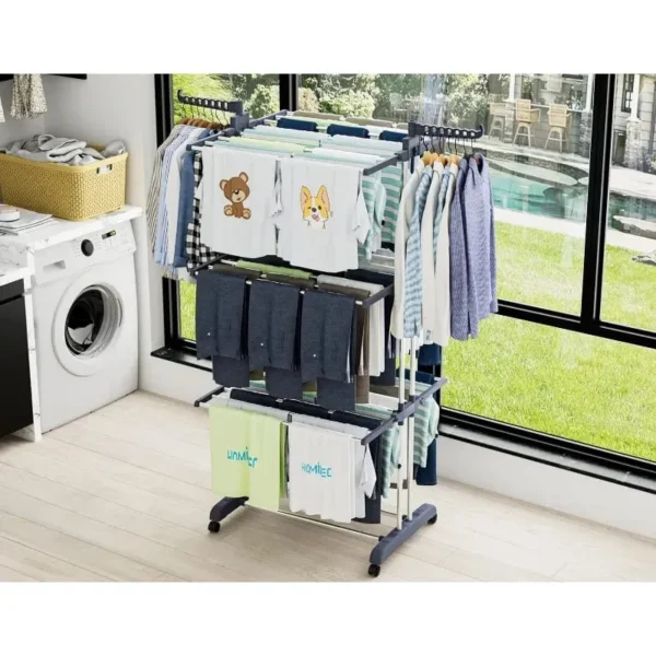 movable laundry rack