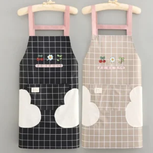 Cute Checked Floral Aprons