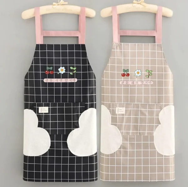 Cute Checked Floral Aprons