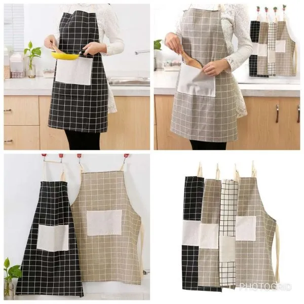 kitchen apron with hand wipe