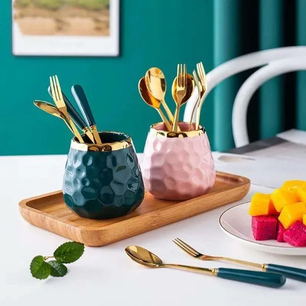 Nordic fruit fork and spoon set