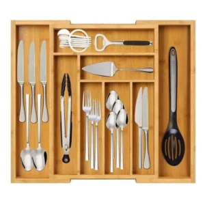 Bamboo drawer organizer
