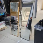 Black and gold dressing mirror